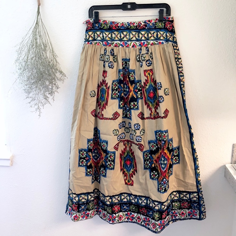 Tribal design Maxi skirt